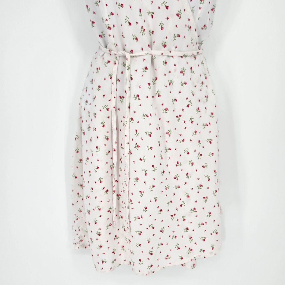 Brandy Melville Delicate Ditzy Romantic Rosebud Wrap Dress OS Dainty Coquette